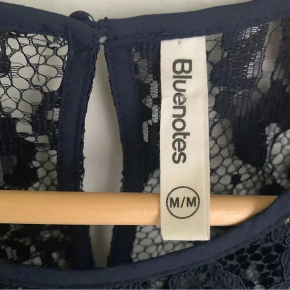 Bluenotes Babydoll Lace Trim Blouse - Picture 6 of 9